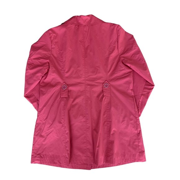 cg.l.cg Womens Pink Belted Trench Coat Style Size Large - Picture 11 of 14